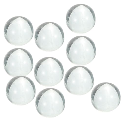 DECORNIJIA 10 Stück Teiliges Transparente Glasmurmeln Langlebige Glasperlen als Vasenfüllung und Bastel kieselsteine Klare Dekosteine für Spiele und Wohnkultur Robust und Vielseitig von DECORNIJIA