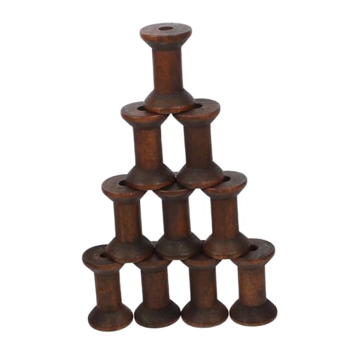 DECORNIJIA 10 Stück Teiliges Vintage Holzspulen Handgefertigte Leere Fadenspulen Natürliche Garnspulen für Diy Bastelarbeiten Nähen Stickerei und Bänder DECORNIJIA 10 Stück Teiliges Vintage Holzspulen Handgefertigte Leere Fadenspulen Natürliche Garnspulen für Diy Bastelarbeiten Nähen Stickerei und Bänder von DECORNIJIA