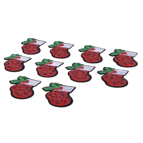 DECORNIJIA 10 Stück Teiliges Weihnachts Glitzer Pailletten Bestickte Aufbügler für Kleidung DIY Applikationen zum Nähen Strapazierfähige Stoffflicken Geeignet für Jacken Taschen Hüte und DECORNIJIA 10 Stück Teiliges Weihnachts Glitzer Pailletten Bestickte Aufbügler für Kleidung DIY Applikationen zum Nähen Strapazierfähige Stoffflicken Geeignet für Jacken Taschen Hüte und von DECORNIJIA