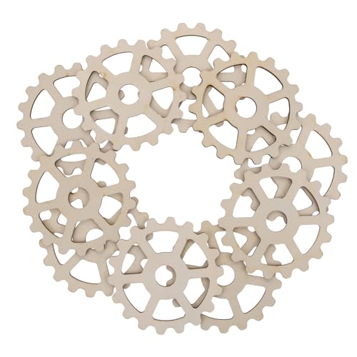 DECORNIJIA 10 Stück Unbehandelte Holz Zahnräder Diy Holzstücke für Bastelprojekte Bemalbar und Vielseitig Einsetzbar Kunsthandwerk und Dekoration DECORNIJIA 10 Stück Unbehandelte Holz Zahnräder Diy Holzstücke für Bastelprojekte Bemalbar und Vielseitig Einsetzbar Kunsthandwerk und Dekoration von DECORNIJIA