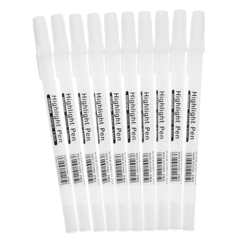 DECORNIJIA 10 Stück Weißer Highlight Marker Handgefertigte Stifte für Zeichnungen für Schwarzes Scrapbooking und Diy Projekte Glänzende Effekte für Arbeiten Zufällige Farbe DECORNIJIA 10 Stück Weißer Highlight Marker Handgefertigte Stifte für Zeichnungen für Schwarzes Scrapbooking und Diy Projekte Glänzende Effekte für Arbeiten Zufällige Farbe von DECORNIJIA