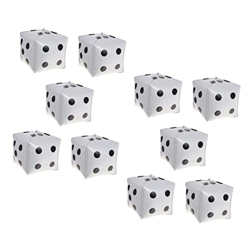 DECORNIJIA 10 Stück Würfel Folienballons Weiß Würfelform Dekoration für Themen und Spielpartys Partyzubehör für Erwachsene DECORNIJIA 10 Stück Würfel Folienballons Weiß Würfelform Dekoration für Themen und Spielpartys Partyzubehör für Erwachsene von DECORNIJIA