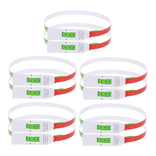 DECORNIJIA 10-teiliges Maßband Für Den Kopfumfang, Präzises Armmesslineal Für Die Messung Des Babykopfumfangs, Fitnessprogramme, Medizinische Bewertungen von DECORNIJIA