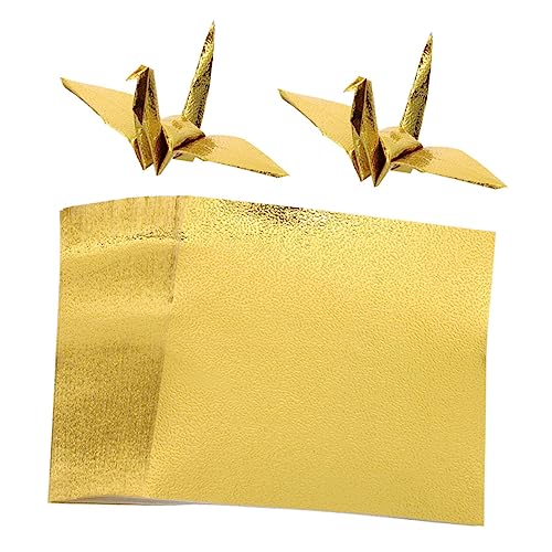 DECORNIJIA 100 Blatt Faltpapier Goldene Origami Papiere Einseitig für DIY Bastelprojekte Handwerk und Kinderaktivitäten Hochwertiges Bastelmaterial für Kreative Kunstwerke DECORNIJIA 100 Blatt Faltpapier Goldene Origami Papiere Einseitig für DIY Bastelprojekte Handwerk und Kinderaktivitäten Hochwertiges Bastelmaterial für Kreative Kunstwerke von DECORNIJIA