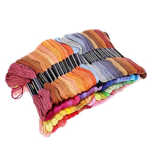 DECORNIJIA 100 Stickerei -Thread -Set Stoff multi Stickgarn Stickfaden Nähen Stränge farbig Baumwollstickstätte Kreuzstich-Stickfäden Nähgarn aus Zahnseide Kreuzstichfaden Zufällige Farbe DECORNIJIA 100 Stickerei -Thread -Set Stoff multi Stickgarn Stickfaden Nähen Stränge farbig Baumwollstickstätte Kreuzstich-Stickfäden Nähgarn aus Zahnseide Kreuzstichfaden Zufällige Farbe von DECORNIJIA