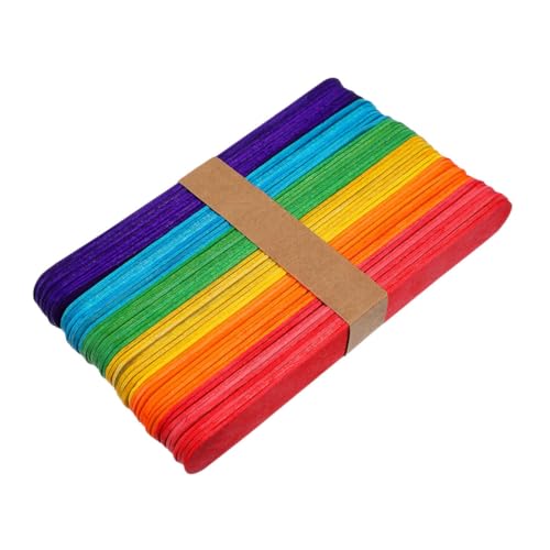 DECORNIJIA 100 Stück Bunte Holzstäbchen zum Basteln mit Glatten Kanten Kinderfreundlich Leicht und Praktisch für Schulprojekte Familienaktivitäten und Kreative DIY Kunstideen DECORNIJIA 100 Stück Bunte Holzstäbchen zum Basteln mit Glatten Kanten Kinderfreundlich Leicht und Praktisch für Schulprojekte Familienaktivitäten und Kreative DIY Kunstideen von DECORNIJIA