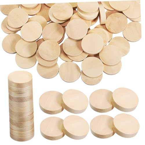 DECORNIJIA 100 Stück Holzscheiben Unbehandelte Holzstücke für DIY Basteln Runde Holzstücke für Hochzeitsdekoration und Kreative Projekte Robust und Vielseitig Einsetzbar DECORNIJIA 100 Stück Holzscheiben Unbehandelte Holzstücke für DIY Basteln Runde Holzstücke für Hochzeitsdekoration und Kreative Projekte Robust und Vielseitig Einsetzbar von DECORNIJIA