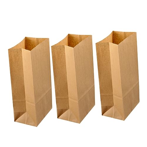 DECORNIJIA 100 Stück Lebensmittel Papiertüte papiertüten Kraftpapierbeutel Speisenpapierbeutel von DECORNIJIA