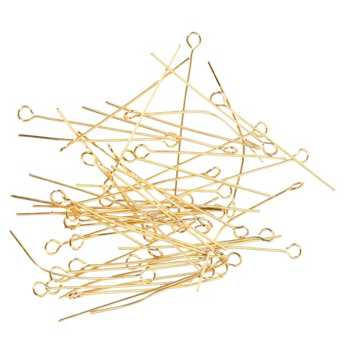 DECORNIJIA 100 Stück Nadel Augenpins Goldfarben Schmuckzubehör für DIY Ohrringe Armbänder Halsketten Basteln Schmuckherstellung DECORNIJIA 100 Stück Nadel Augenpins Goldfarben Schmuckzubehör für DIY Ohrringe Armbänder Halsketten Basteln Schmuckherstellung von DECORNIJIA