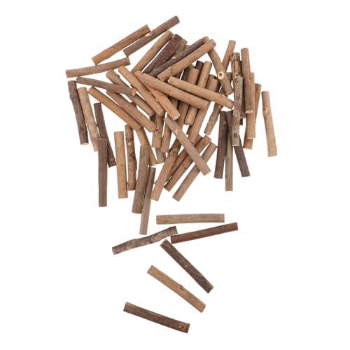 DECORNIJIA 100 Stück Natürliche Holzstäbchen Mini Holzstäbe für DIY Bastelprojekte Rustikale Deko Farmhouse Tischmittelstücke Holzstäbe für Wohnraumgestaltung von DECORNIJIA