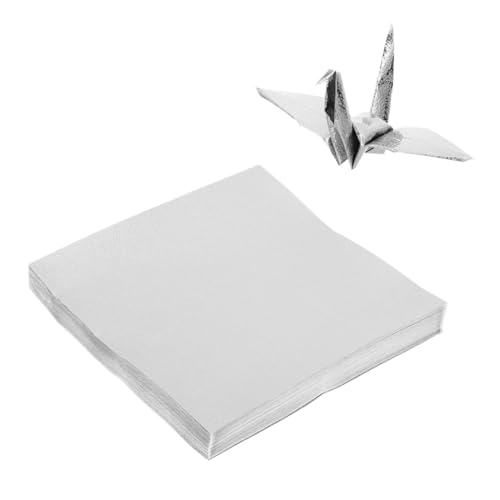 DECORNIJIA 100 Stück Quadratisches Origami Papier Einseitig Silbernes Bastelpapier mit Perlmutt effekt Leicht Geeignet für DIY Handwerk Bastelprojekte Origami Falten Geschenkdekoration DECORNIJIA 100 Stück Quadratisches Origami Papier Einseitig Silbernes Bastelpapier mit Perlmutt effekt Leicht Geeignet für DIY Handwerk Bastelprojekte Origami Falten Geschenkdekoration von DECORNIJIA