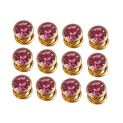 DECORNIJIA 100 Stück Schmuckkunstdesign Strass Strasssteine ​​aufnähen Diamanten Hochzeit Nieten Dekorativ Farbige Diamantschmuck Nähzubehör für Kleidung bunter Diamantschmuck Rosa von DECORNIJIA