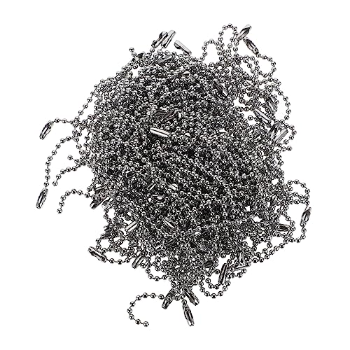 DECORNIJIA 100 Stück Silberne Kugelkette für Schmuckherstellung Robuste Dekorative Ketten für DIY Anhänger Schlüsselanhänger und Halskettenzubehör DECORNIJIA 100 Stück Silberne Kugelkette für Schmuckherstellung Robuste Dekorative Ketten für DIY Anhänger Schlüsselanhänger und Halskettenzubehör von DECORNIJIA