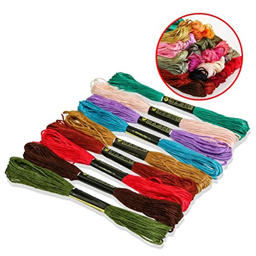 DECORNIJIA 100 Stück Stickgarn Ökologische Baumwollfäden Farben für Kreuzstich Bastelarbeiten und DIY Projekte für Anfänger und der Handarbeit Zufällige Farbe Zufällige Farbe DECORNIJIA 100 Stück Stickgarn Ökologische Baumwollfäden Farben für Kreuzstich Bastelarbeiten und DIY Projekte für Anfänger und der Handarbeit Zufällige Farbe Zufällige Farbe von DECORNIJIA