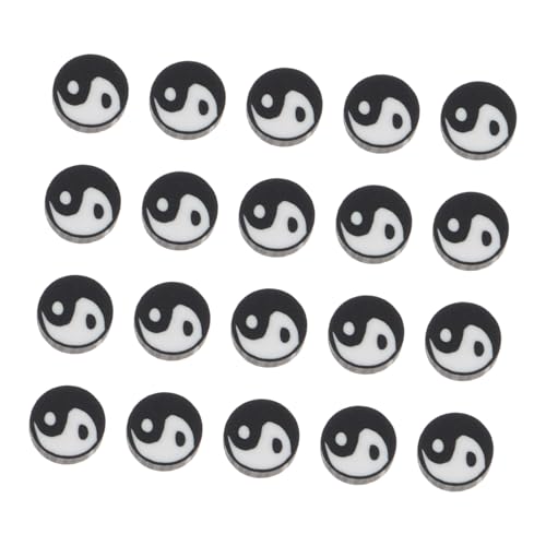 DECORNIJIA 100 Stück Tai Chi Spacer Perlen Weich Polymer Clay Symbol Bead Charms für DIY Schmuckherstellung Armband Halskette Bastelperlen Zubehör DECORNIJIA 100 Stück Tai Chi Spacer Perlen Weich Polymer Clay Symbol Bead Charms für DIY Schmuckherstellung Armband Halskette Bastelperlen Zubehör von DECORNIJIA
