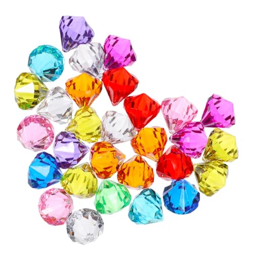 DECORNIJIA 100 Stück Teiliges Acryl diamanten Große Facettierte Deko Steine Glänzend Vielseitig Einsetzbar für Tischdeko Party Mitgebsel Hochzeit Vase Füller Schmuck Deko Zufällige Farbe von DECORNIJIA