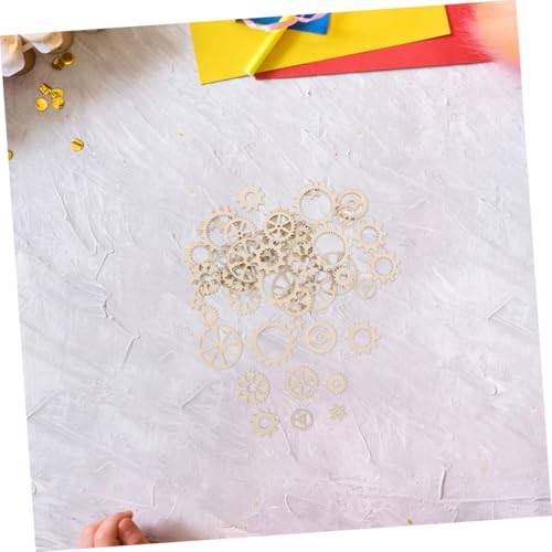 DECORNIJIA 100 Stück Teiliges DIY Holzräder für Basteln und Dekoration Natürliche Holz Elemente zum Bemalen für Scrapbooking Kreative Familienprojekte und Holzspielzeug Zubehör von DECORNIJIA