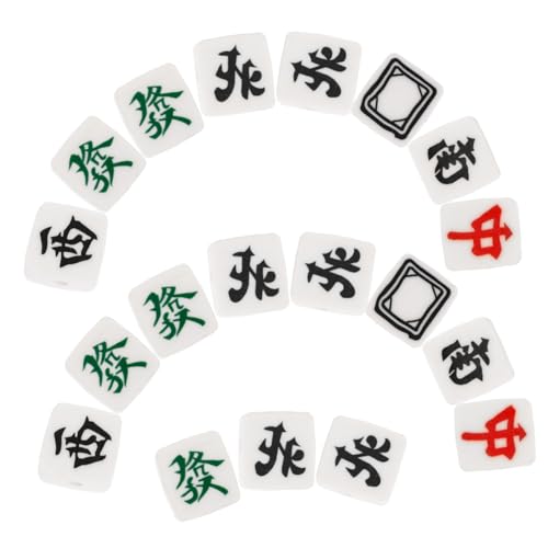 DECORNIJIA 100 Stück Teiliges DIY Mahjong Perlen aus Robustem Polymer Clay Glatte Oberfläche Große für Einfache Schmuckherstellung für Armbänder und Halsketten Vielseitige Bastelperlen für DECORNIJIA 100 Stück Teiliges DIY Mahjong Perlen aus Robustem Polymer Clay Glatte Oberfläche Große für Einfache Schmuckherstellung für Armbänder und Halsketten Vielseitige Bastelperlen für von DECORNIJIA
