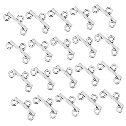 DECORNIJIA 100 Stück Teiliges Schmuckverschluss DIY Armband Halskettenverschlüsse Langlebige Leichte Verbinder für Schmuckherstellung Geeignet für DIY Basteldraht Schmuckprojekte von DECORNIJIA