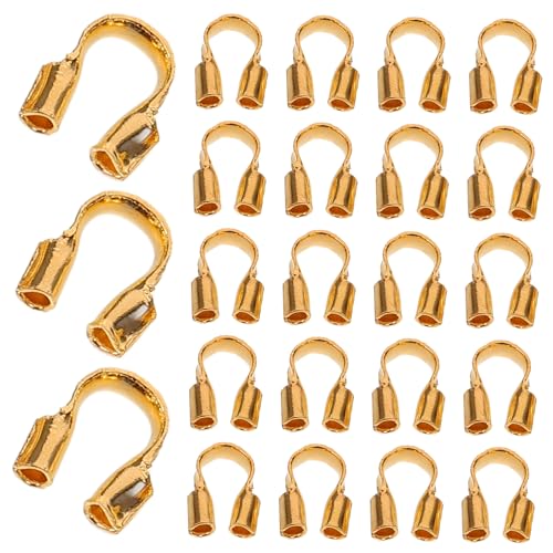 DECORNIJIA 100 Stück U Förmige Drahtschutzvorrichtungen Kupfer für DIY Schmuckherstellung für Ohrringe Armbänder und Mehr Langlebig und Praktisch von DECORNIJIA