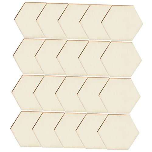 DECORNIJIA 100 Stück Unbehandelte Holzscheiben Sechseckige Holzstückchen für DIY Projekte Basteln für Glatte Kanten Sicher und Langlebig für Malerei Dekoration und Kreative Ideen DECORNIJIA 100 Stück Unbehandelte Holzscheiben Sechseckige Holzstückchen für DIY Projekte Basteln für Glatte Kanten Sicher und Langlebig für Malerei Dekoration und Kreative Ideen von DECORNIJIA