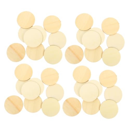 DECORNIJIA 100 Stück Unlackierte Natürliche Runde Holzscheiben Blank Holzkreise Für DIY Bastelprojekte Malerei Gravur Handwerk Home Dekoration von DECORNIJIA