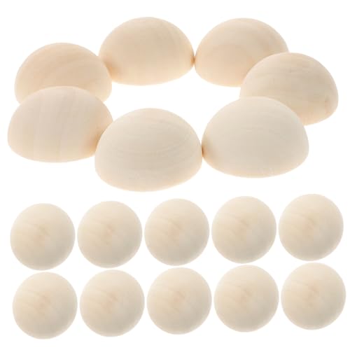 DECORNIJIA 100 Stück Unvollendete Halbrunde Holzperlen Naturholz DIY Schmuck Zubehör für Basteln und Handwerk Kleine Halbe Holzkugeln für Kreative Dekorationen DECORNIJIA 100 Stück Unvollendete Halbrunde Holzperlen Naturholz DIY Schmuck Zubehör für Basteln und Handwerk Kleine Halbe Holzkugeln für Kreative Dekorationen von DECORNIJIA