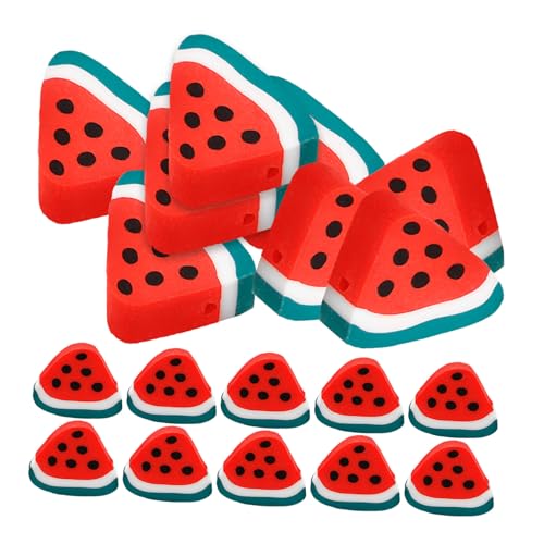 DECORNIJIA 100 Stück Wassermelonen polymer tonperlen mit Stabile DIY Bastelperlen für Schmuckherstellung Lockere Bunte Perlen für Halsketten Armbänder und Kreative Bastelprojekte von DECORNIJIA