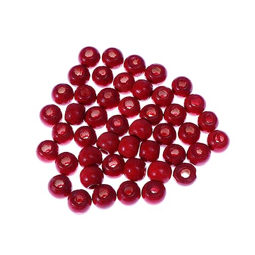 DECORNIJIA 100 Stück Zubehör selber machen Schmuckzubehör Perlen weihnachtsbaumdeko tannenbaum dekoration tannenbaumschmuck schmuck machen accessoires holzperle Hölzern rot DECORNIJIA 100 Stück Zubehör selber machen Schmuckzubehör Perlen weihnachtsbaumdeko tannenbaum dekoration tannenbaumschmuck schmuck machen accessoires holzperle Hölzern rot von DECORNIJIA