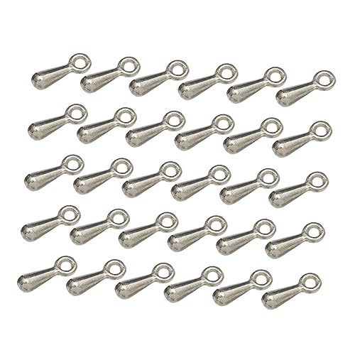 DECORNIJIA 1000 Stück DIY Alloy Zubehör Silberne Wasserfall Anhänger für Schmuck Bastelbedarf Langlebige Kettenverlängerungen für Armbänder und Ohrringe von DECORNIJIA