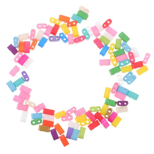 DECORNIJIA 100Stücke Doppel Glasperlen für DIY Schmuck Bunte Perlen zum Auffädeln für Armbänder Ohrringe und Bastelprojekte DECORNIJIA 100Stücke Doppel Glasperlen für DIY Schmuck Bunte Perlen zum Auffädeln für Armbänder Ohrringe und Bastelprojekte von DECORNIJIA