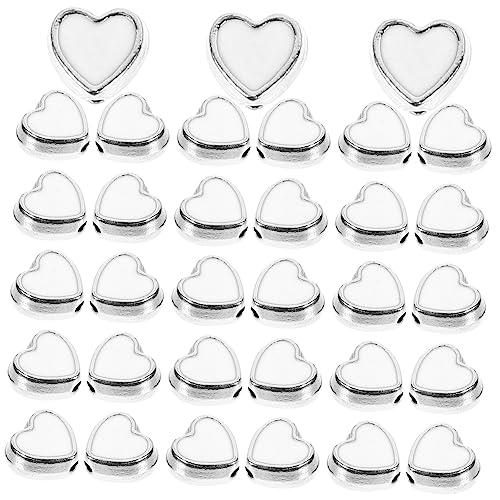 DECORNIJIA 100Stücke Herzförmige Abstandshalterperlen für Schmuckherstellung DIY Perlen für Armbänder und Ohrringe Leicht und Tragbar DECORNIJIA 100Stücke Herzförmige Abstandshalterperlen für Schmuckherstellung DIY Perlen für Armbänder und Ohrringe Leicht und Tragbar von DECORNIJIA