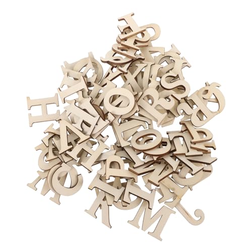 DECORNIJIA 100Stücke Holzbuchstaben Unlackierte Buchstabenausschnitte für DIY Handwerk Holzscheiben für Bastelprojekte für Hochzeiten Feste und Dekorationen DECORNIJIA 100Stücke Holzbuchstaben Unlackierte Buchstabenausschnitte für DIY Handwerk Holzscheiben für Bastelprojekte für Hochzeiten Feste und Dekorationen von DECORNIJIA