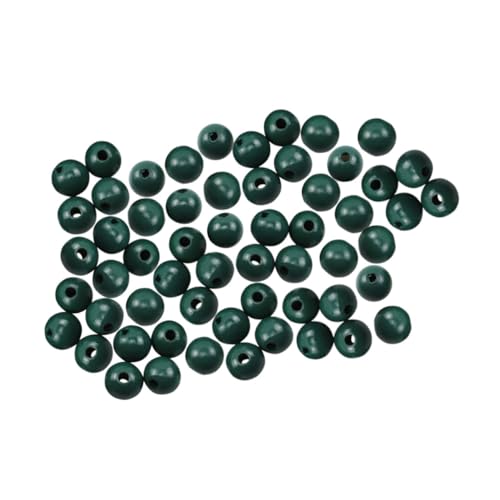 DECORNIJIA 100Stücke Holzperlen Naturholzperlen für DIY Schmuckherstellung Basteln und Dekoration Bastelperlen zum Auffädeln für Armbänder und Girlanden von DECORNIJIA