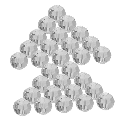 DECORNIJIA 100Stücke Kristallanhänger für DIY Glänzende Perlen für Vorhang und Türdekoration Vielseitige Kristallperlen für Bastelprojekte Design Optionen von DECORNIJIA