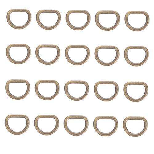 DECORNIJIA 100Stücke Mini D Ringe für Puppenkleidung DIY Zubehör für Puppen Schnallen für Handwerk Basteln und Scrapbooking für Puppenhaus Dekoration und Projekte von DECORNIJIA