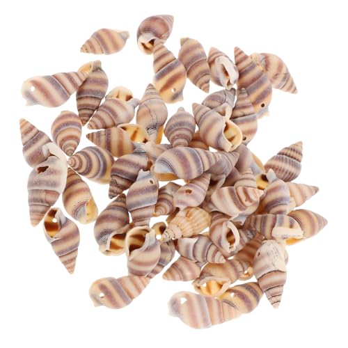 DECORNIJIA 100Stücke Muschelperlen und Anhänger Charms für DIY Schmuckherstellung Handgefertigte Muschelanhänger für Armbänder und Ohrringe Bastelzubehör von DECORNIJIA