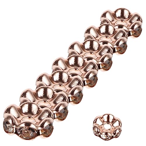 DECORNIJIA 100Stücke Roségold Abstandshalterperlen DIY Schmuckperlen für Armband und Halskettenherstellung für Kreative Bastelprojekte und Hochzeitsdekoration DECORNIJIA 100Stücke Roségold Abstandshalterperlen DIY Schmuckperlen für Armband und Halskettenherstellung für Kreative Bastelprojekte und Hochzeitsdekoration von DECORNIJIA
