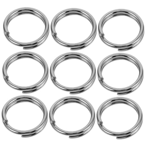 DECORNIJIA 100Stücke Schlüsselanhänger Ringe Langlebige Spaltringe für Schlüsselbund und DIY Projekte Praktische Schmuckschlaufen zur Einfachen Schlüsselorganisation von DECORNIJIA