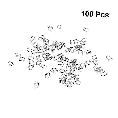 DECORNIJIA 100Stücke U Förmige Drahtschutzschlaufen Kupfer für Schmuckherstellung Armbänder DIY Projekte Silberfarbene Kabelprotektoren DECORNIJIA 100Stücke U Förmige Drahtschutzschlaufen Kupfer für Schmuckherstellung Armbänder DIY Projekte Silberfarbene Kabelprotektoren von DECORNIJIA