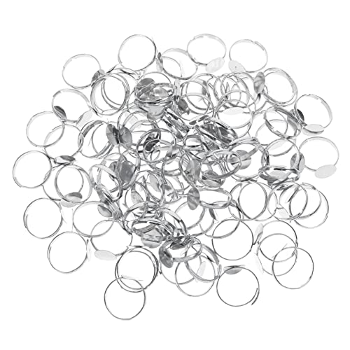 DECORNIJIA 100Stücke Verstellbare Ringbasis DIY Schmuckzubehör Lünette Ringrohlinge für Bastelprojekte Langlebig und Komfortabel Fingerringe DECORNIJIA 100Stücke Verstellbare Ringbasis DIY Schmuckzubehör Lünette Ringrohlinge für Bastelprojekte Langlebig und Komfortabel Fingerringe von DECORNIJIA