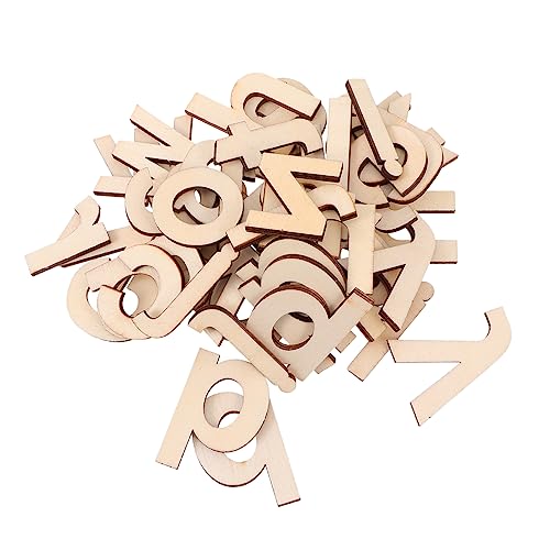 DECORNIJIA 104 Stück Unlackierte Holzbuchstaben und Kleinbuchstaben für DIY Hochzeits und Feiertagsdekoration Glatte Holzschnittteile für Kreative Bastelprojekte Personalisierbare Deko von DECORNIJIA