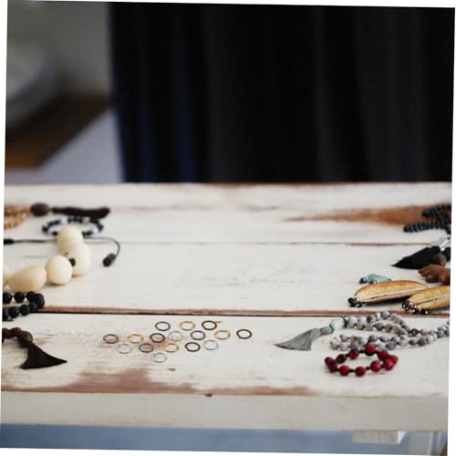 DECORNIJIA 10Er-Packungen Schmuck Sprungringe aus Metall Eisen Biegeringe für DIY Schmuckherstellung Goldfarbene Verbindungsringe zum Basteln von Halsketten Armbändern und Reparaturen von DECORNIJIA