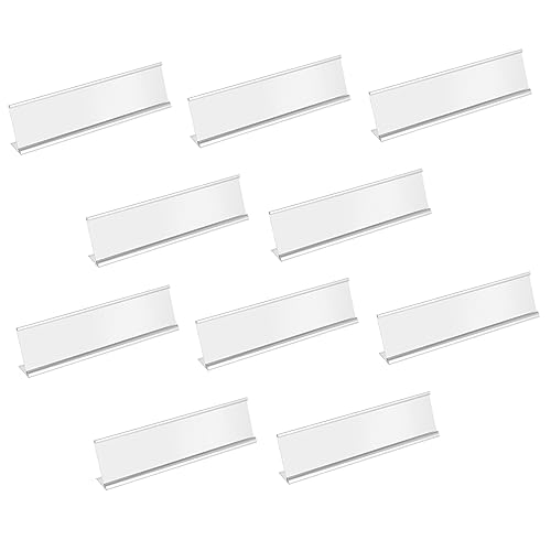 DECORNIJIA 10Stücke Förmiger Kartenständer aus Robuster Tischkartenhalter für Menüs Namensschilder Etiketten Leicht Abwischbar Langlebig von DECORNIJIA