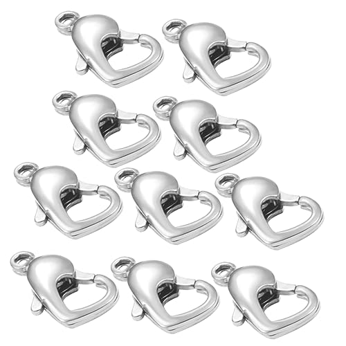 DECORNIJIA 10Stücke Herzverschluss für Armbänder DIY Schmuckverbindung Glänzende Verbindungselemente Sicher und Einfach zu Verwenden DECORNIJIA 10Stücke Herzverschluss für Armbänder DIY Schmuckverbindung Glänzende Verbindungselemente Sicher und Einfach zu Verwenden von DECORNIJIA