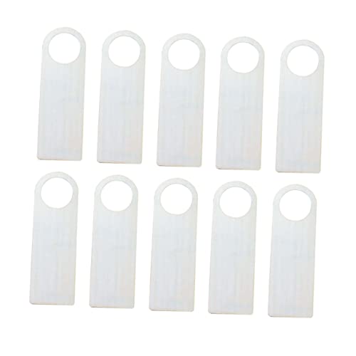 DECORNIJIA 10Stücke Holz Türanhänger DIY Dekoration für Zuhause und Restaurant Unlackierte Holzplatten für Bastelprojekte Langlebig und Vielseitig Einsetzbar von DECORNIJIA