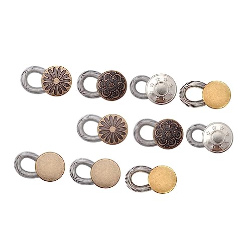 DECORNIJIA 10Stücke Hosen Extender Buttons Verstellbare Buttons für Jeans und Hosen Hosenerweiterung für Männer und Frauen DIY Knopfverlängerung Einfach zu Bedienen von DECORNIJIA
