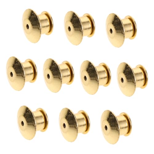 DECORNIJIA 10Stücke Metall Pin Verriegelungsrückseiten Sichere Broschennadel Knöpfe Goldene Pin Verriegelungen Für Anstecknadeln Krawattennadeln Und Abzeichen DECORNIJIA 10Stücke Metall Pin Verriegelungsrückseiten Sichere Broschennadel Knöpfe Goldene Pin Verriegelungen Für Anstecknadeln Krawattennadeln Und Abzeichen von DECORNIJIA