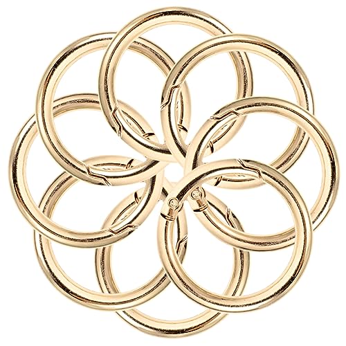 DECORNIJIA 10Stücke Schlüsselringe Metall Flache Split Ringe für DIY Projekte Praktische Anhänger für Schlüssel und Zubehör Sicheres Design für Schlüsselorganisation von DECORNIJIA