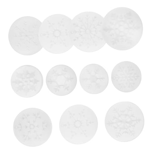 DECORNIJIA 11 Stück Teiliges Silikon Schneeflocken Gießform für Weihnachts DIY Epoxidharz Schmuck Anhänger Flexible Transparente Formen für Christbaumschmuck und Bastelprojekte von DECORNIJIA